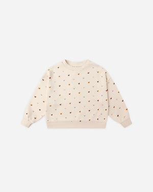 RYLEE+CRU- Boxy Pullover || Hearts & Cuffed Legging || Brown Set