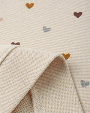 RYLEE+CRU- Boxy Pullover || Hearts & Cuffed Legging || Brown Set