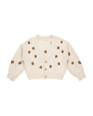 RYLEE & CRU- Flowers Boxy Crop Cardigan