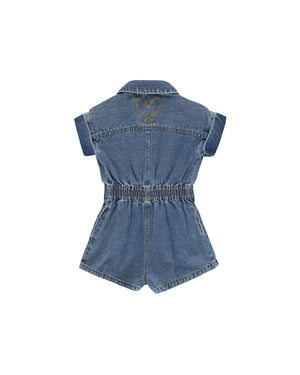 RYLEE & CRU- Indigo Utility Romper