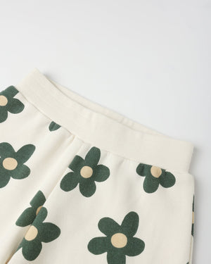 Rylee+Cru- Oversized Sweatshirt & Wide Leg Sweat pant || Daisy Set