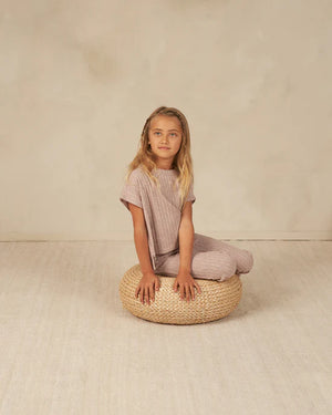 RYLEE + CRU- Cozy Rib Knit Set || Heathered Mauve