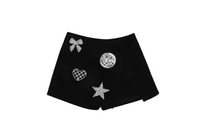 MIA NEW YORK- Patch Skort Black