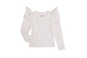 MIA NEW YORK- Puff Sleeve Top White