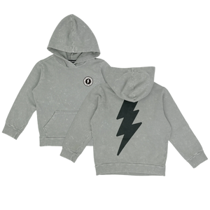 TINY WHALES- RAD POWERS HOODY (mineral granite)
