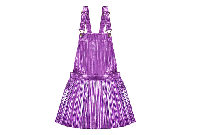 MIA NEW YORK- Pleated Overall Dress (Purple)