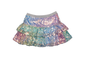 MIA NEW YORK- Rainbow Sequin Skirt