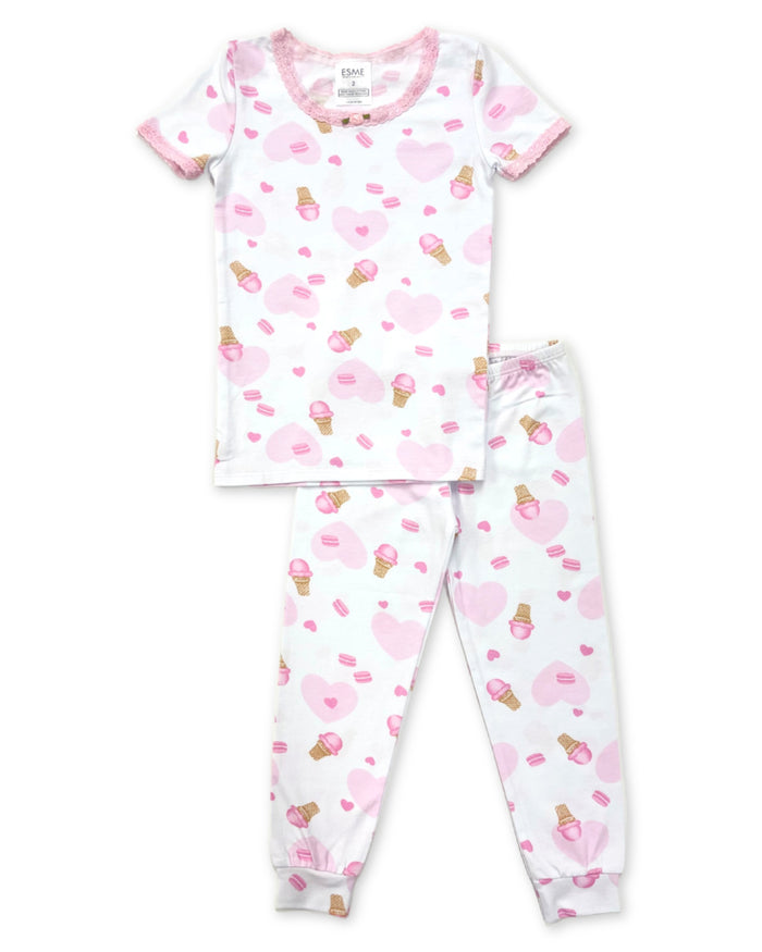 esme- Sweet Icecream Short Sleeve w/ Long Pant