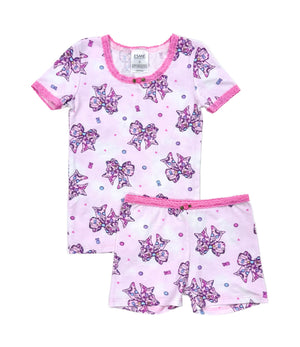 esme- Fabulous Bows Short Sleeve & Shorts Pajama Set