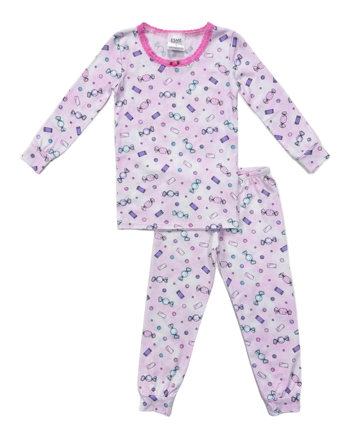 esme- Candy Pink Long Sleeve  Pajama Set