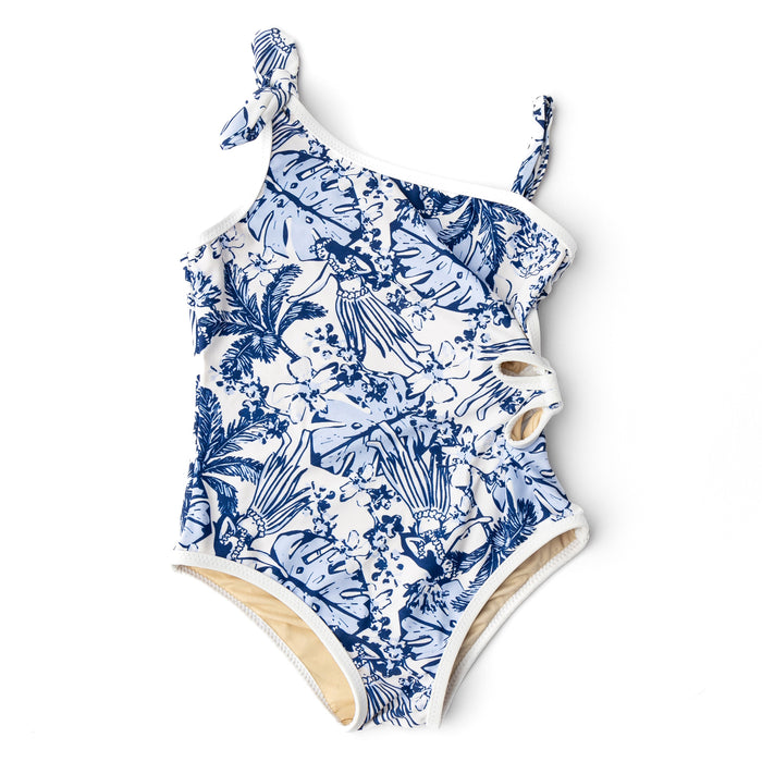 Shade Critters- Tiki Tides Daisy Cut Out One Piece Swimsuit