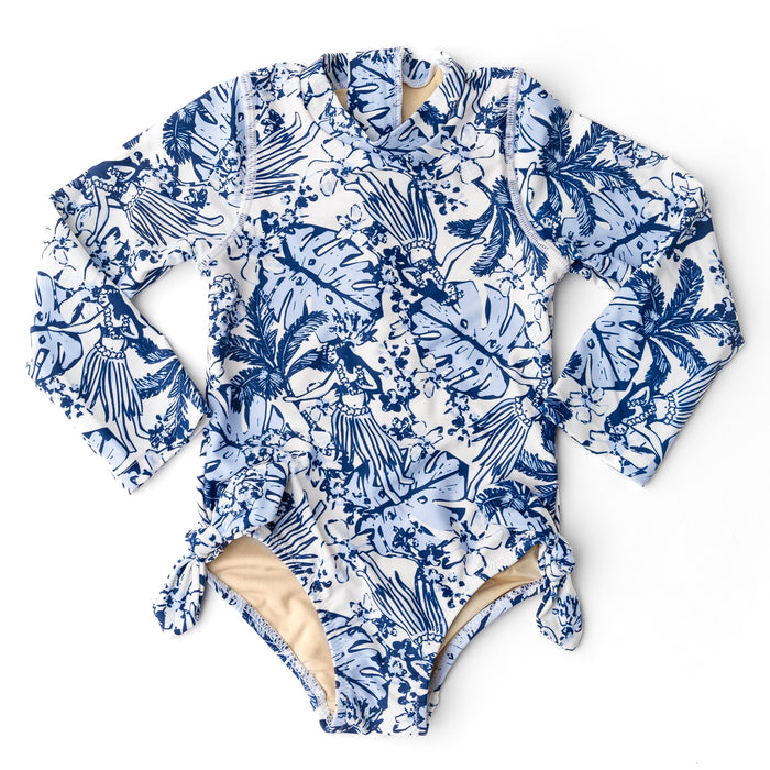 Shade Critter-Tiki Tides Long Sleeve Swimsuit