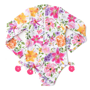 Shade Critter- Summer Gardens Long Sleeve Swimsuit