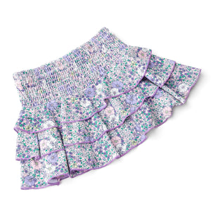 Shade Critters- Flower Power Purple Smocked Skirt