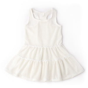 shade critters- Crochet Tank Dress (White)