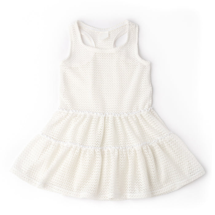shade critters- Crochet Tank Dress (White)