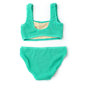 Shade Critters- Green Crinkle Textured Bikini