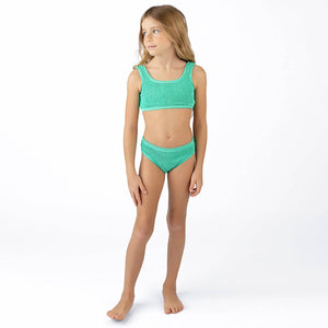 Shade Critters- Green Crinkle Textured Bikini