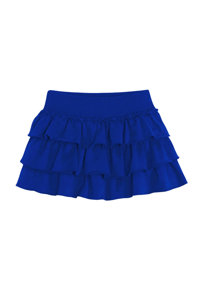 KATIEJ NYC- TWEEN SHANE RUFFLE SKORT (cobalt blue)