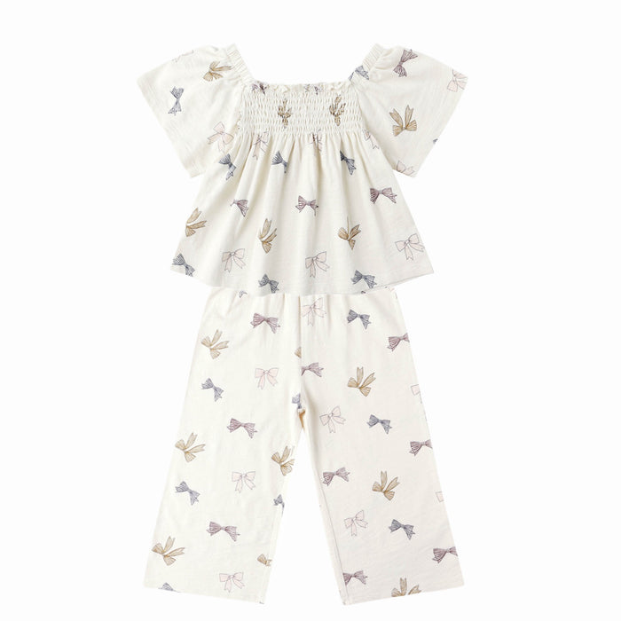 Rylee + Cru- KATE TOP & WIDE LEG PANT Set || BOWS