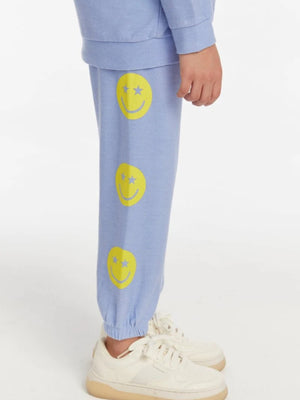 Chaser- Star Smiley Sweat Pants