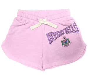 Californian Vintage- 90120 Beverly Hills Shorts (Pink)