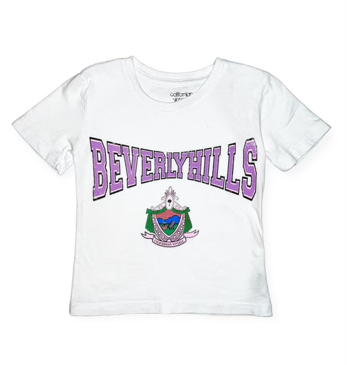 Californian Vintage- Beverly Hills T-Shirt (White)