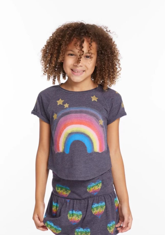 CHASER- Painted Rainbow Girls Tee