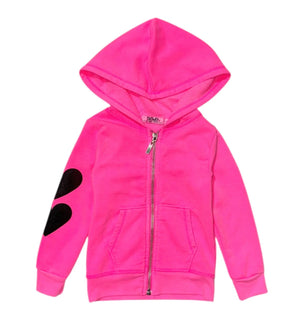 T2LOVE- Two Hearts Zip-Up Hoodie