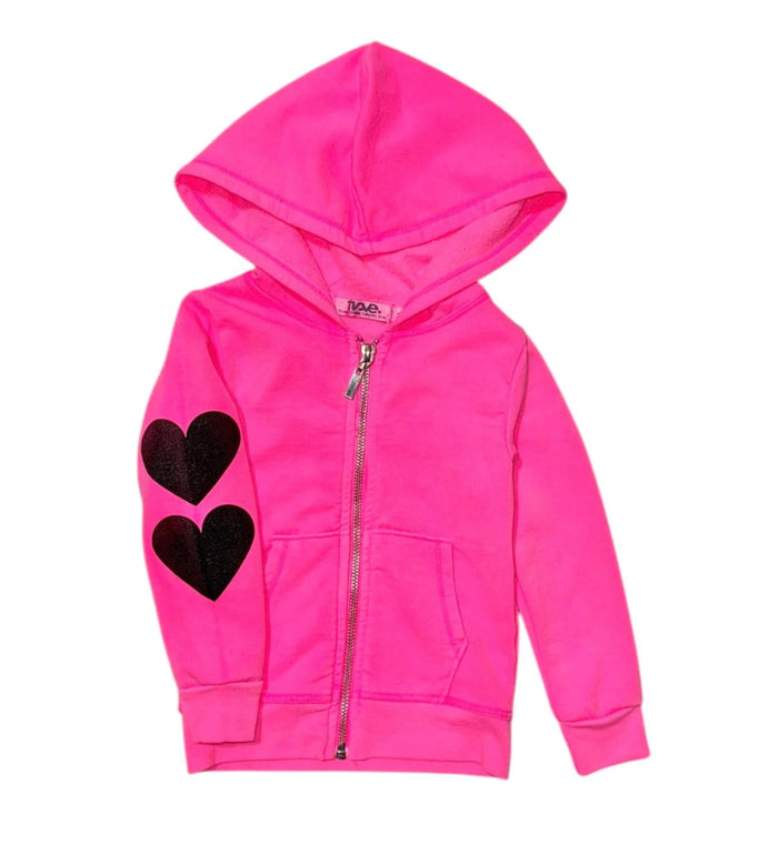 T2LOVE- Two Hearts Zip-Up Hoodie