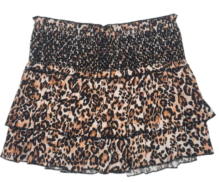 KATIEJ NYC- Dominique Skort Leopard Ghost