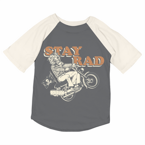 TINY WHALES- Stay Rad Reglan (natural/vintage black)