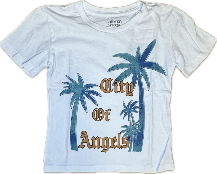 Californian Vintage- City Of Angels T-Shirt (White)