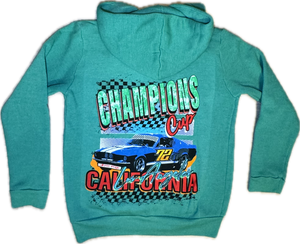 Californian Vintage- Champions Zip-Up Hoodie (Green)