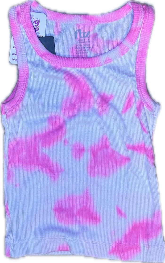 FLOWERS BY ZOE- Pink Tie Dye Tank