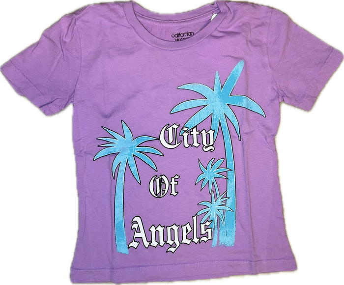 Californian Vintage- City Of Angels T-Shirt (Lilac)
