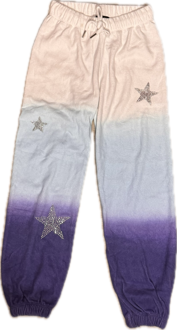 Flowers By Zoe- Purple White Ombre Sweatpant