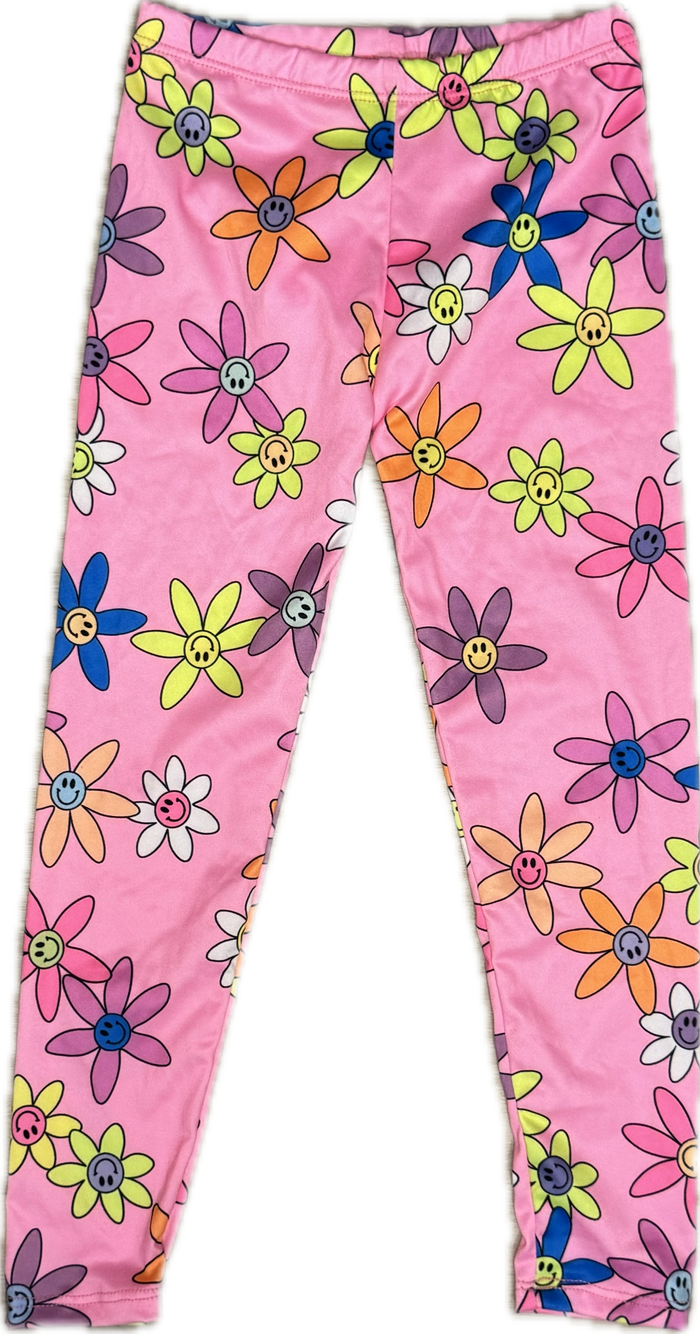 Social Butterfly- Happy Flowers Leggings