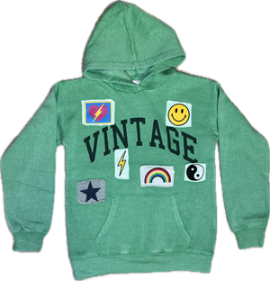 Vintage Havana- Green Vintage Patch Hoodie & Jogger Set