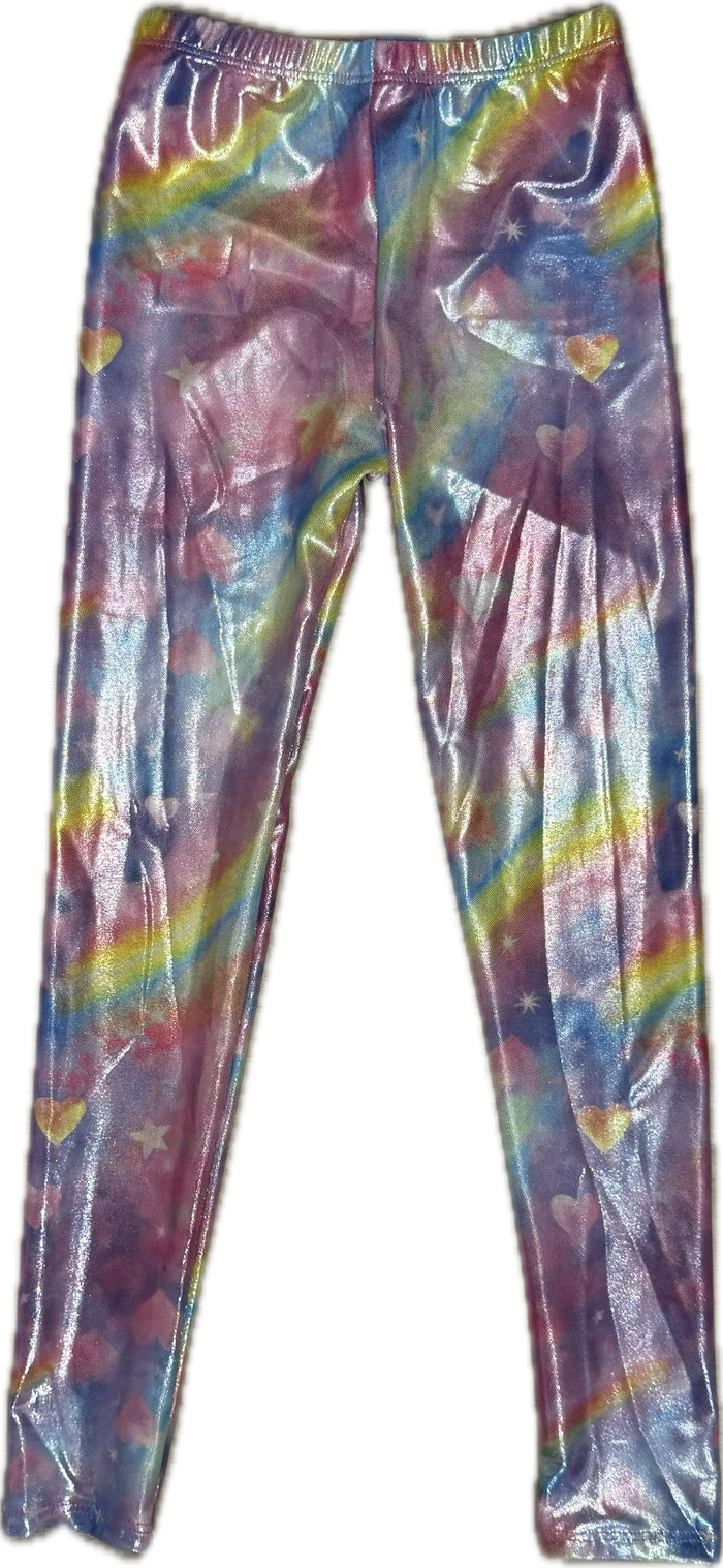 Social Butterfly- Sparkle RainbowHearts Leggings