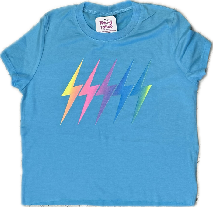 FIREHOUSE- Ombre Boltz Tee (bright aqua)