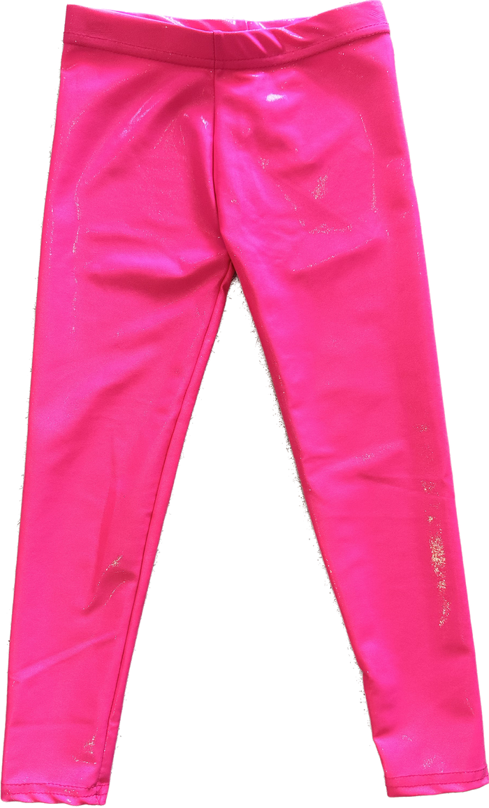 Dori Creations - Neon Pink Metallic  Leggings