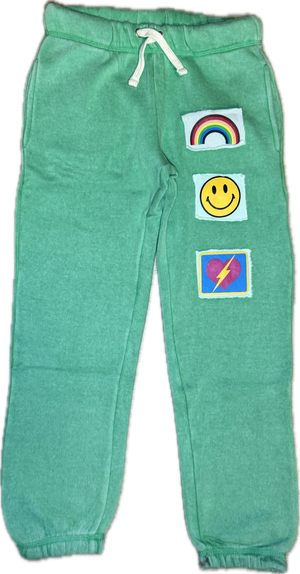 Vintage Havana- Green Vintage Patch Hoodie & Jogger Set