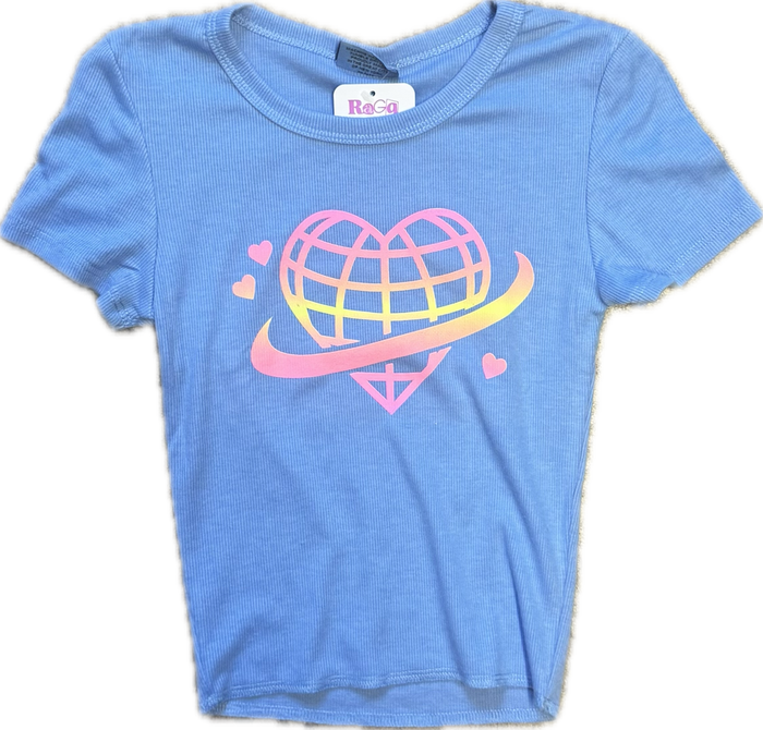 FIREHOUSE- Film Heart Shirt (ice blue)