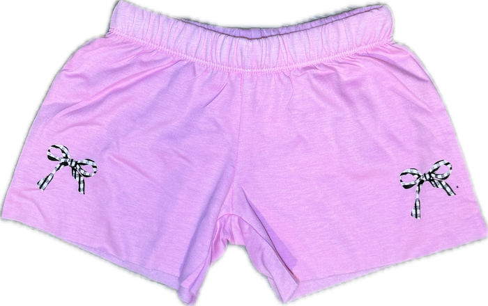 FIREHOUSE- Checkered Bow Shorts (ice pink)