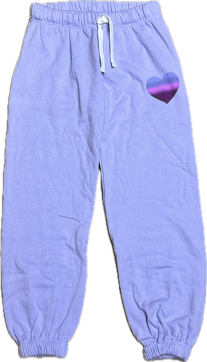 FLOWERS BY ZOE- Purple Heart Lavender Sweatpant