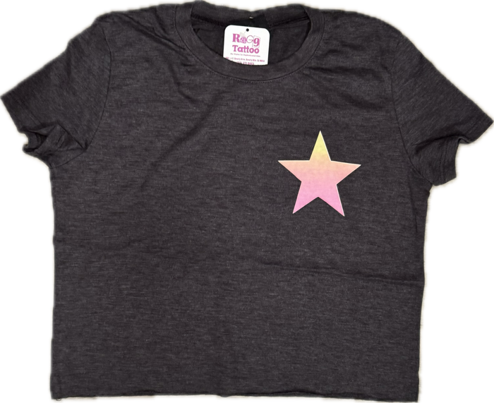 FIREHOUSE-  Ombre Star T-Shirt (Heather Black)