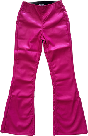 KatieJ NYC - Vegan Leather Pants (Pink)