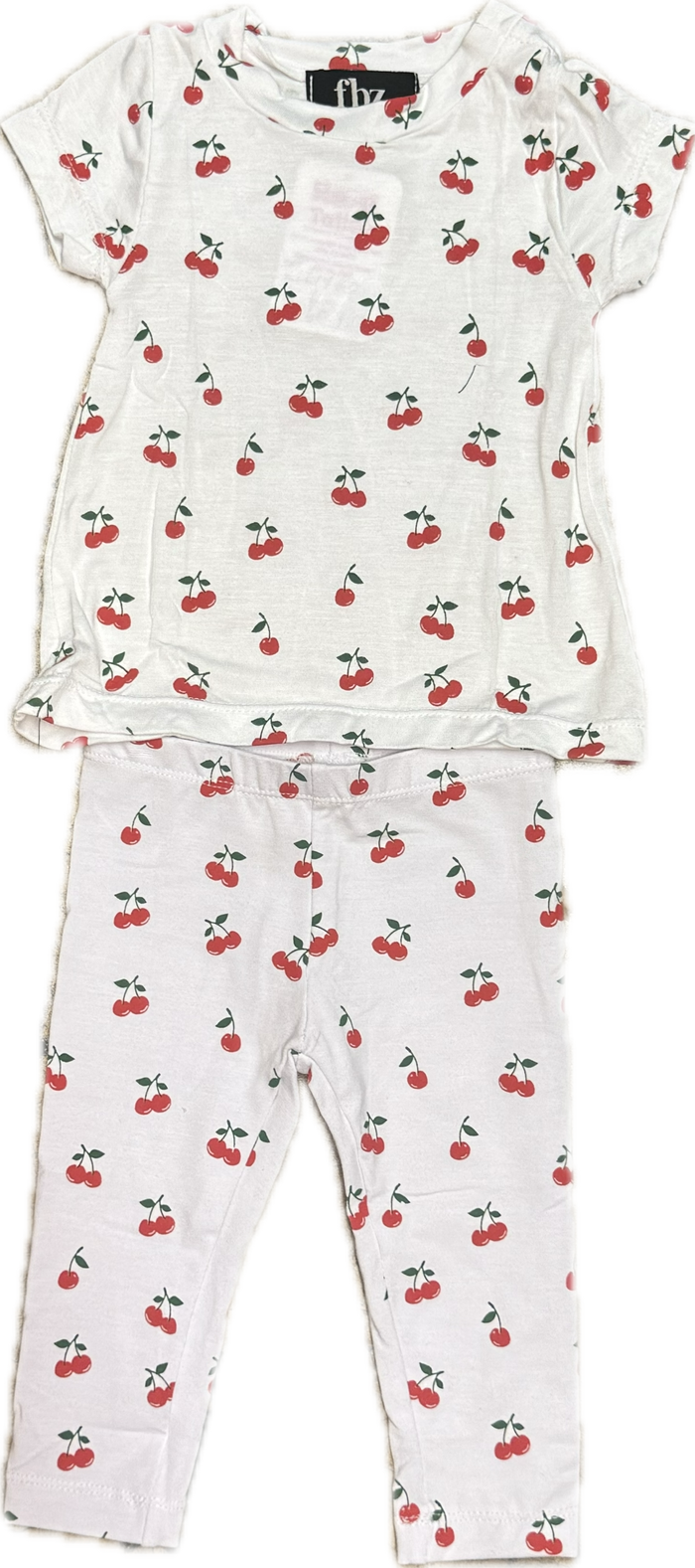 FLOWERS BY ZOE- White Allover Cherry Set