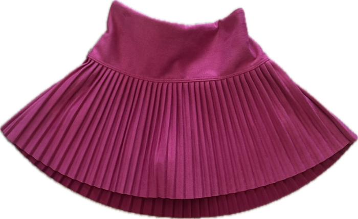 CHERYL KIDS- Suede Pleated Skort